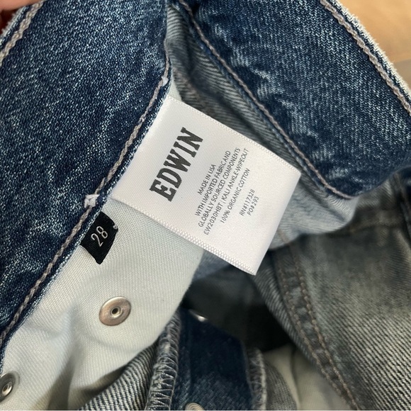 EDWIN Kali Ankle in Wipeout 5 Pocket Denim Jeans - Picture 6 of 8